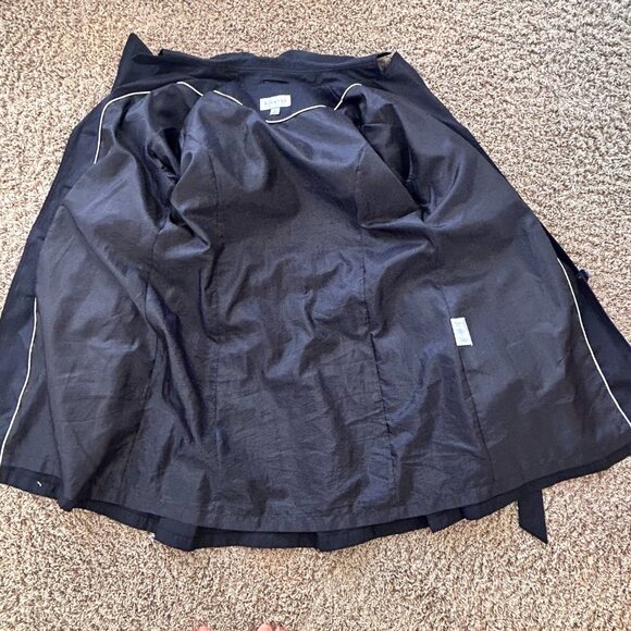 BRAETAN Women's Black Trench Coat in Size Large - Picture 5 of 7